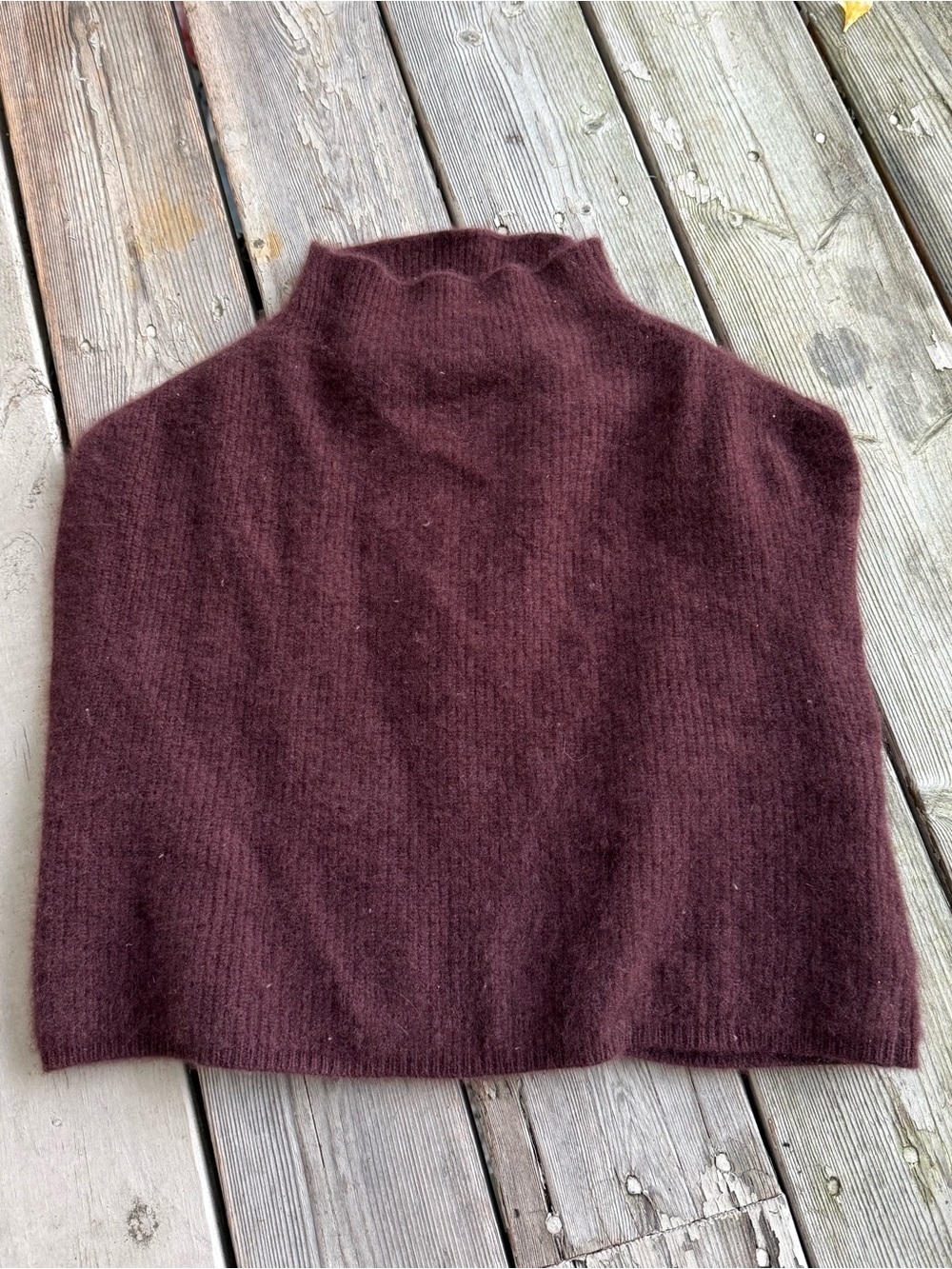 Anthropologie Mock Neck Cashmere Sweater